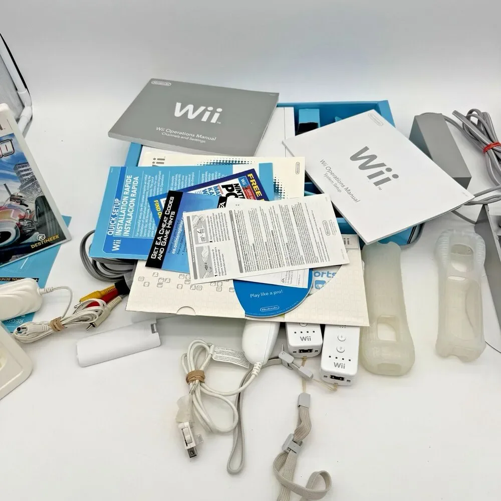 Nintendo Wii Console Complete In Box Wii Sports Tested Working